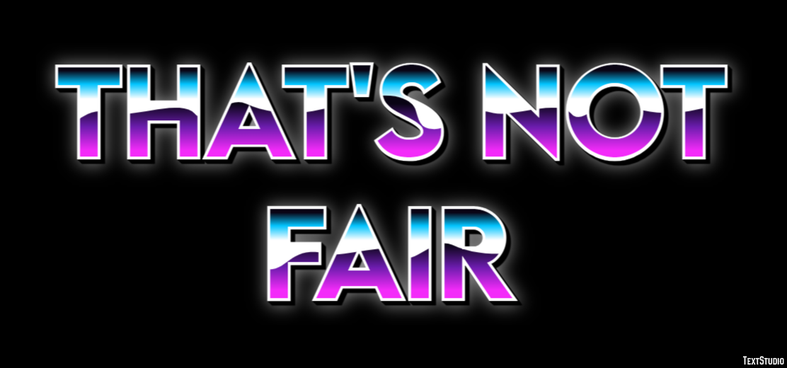 That's not fair Text Effect