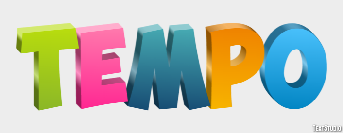 Tempo Efekt tekstowy