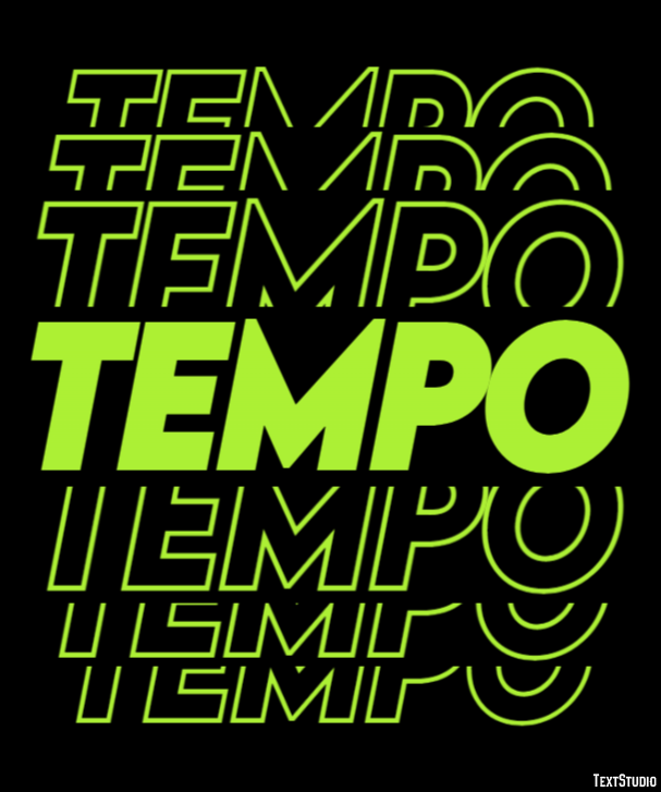 Tempo Efekt tekstowy