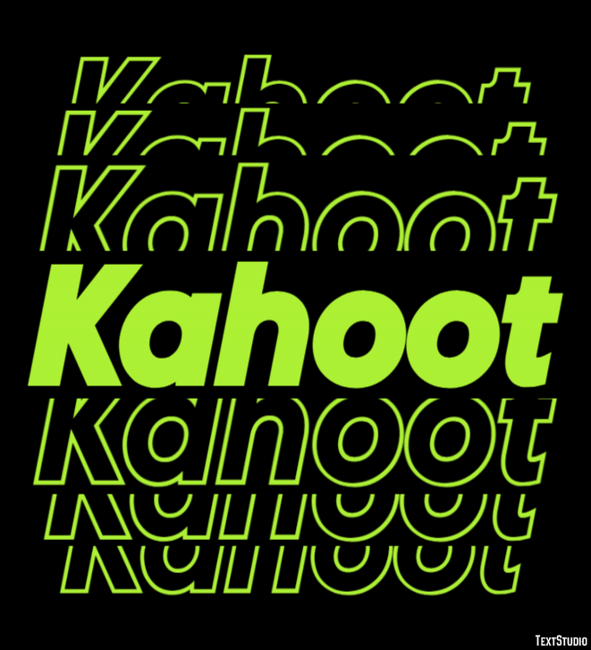 Kahoot Text effect