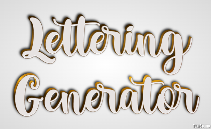 Lettering Generator Text Effect