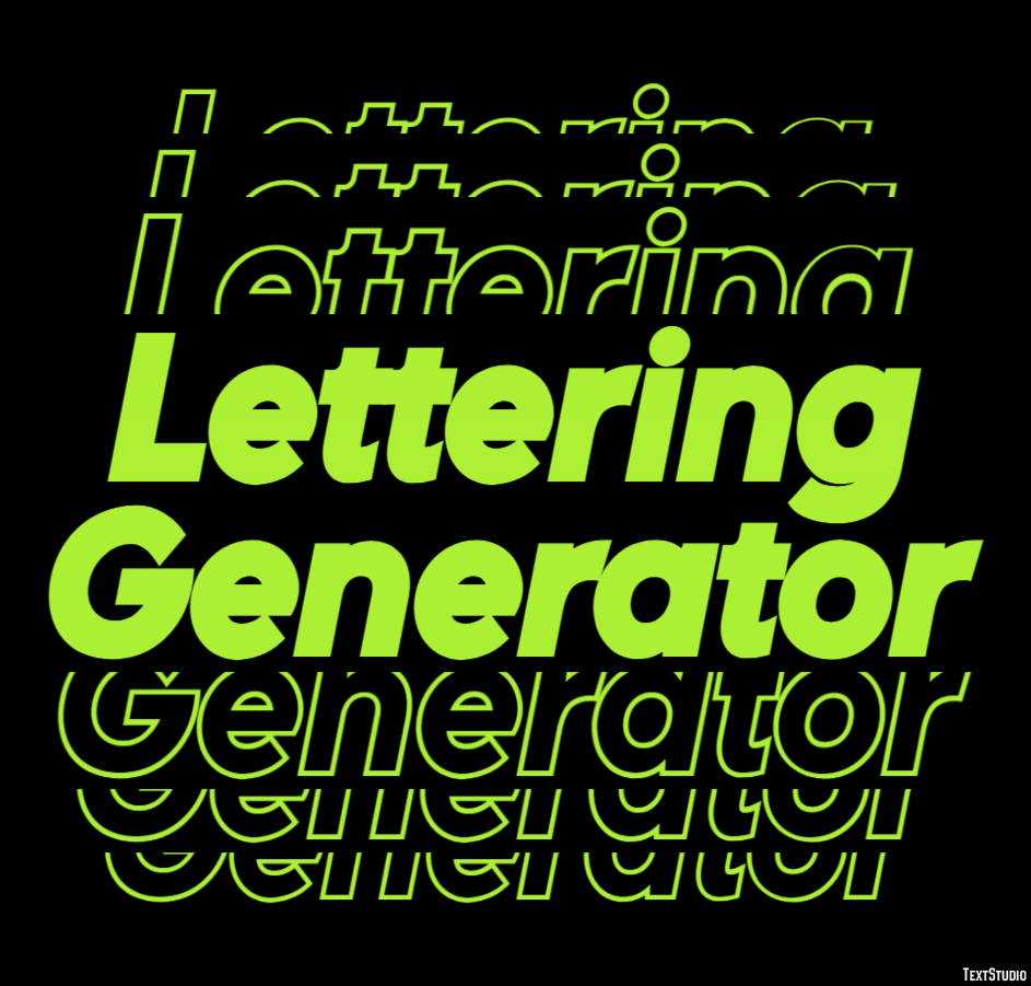 Lettering Generator Text Effect