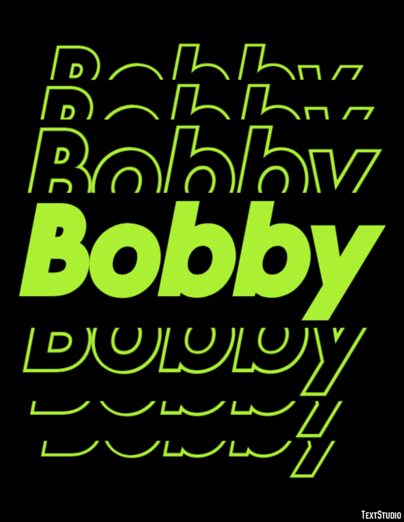Bobby Эффект текста