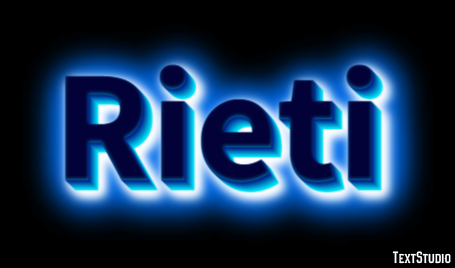 Rieti Efeito de texto
