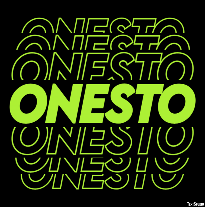 Onesto Effetto testo