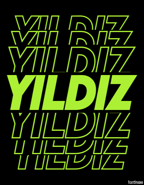 Yıldız Texteffekt