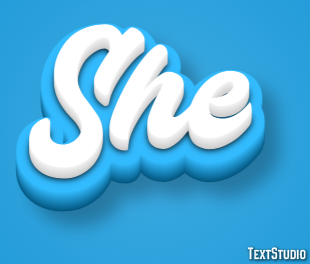 She Tekst Effect