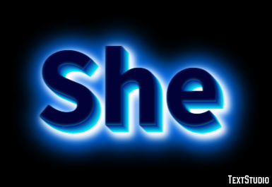 She Tekst Effect