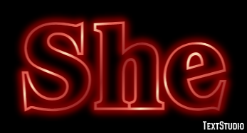 She Tekst Effect