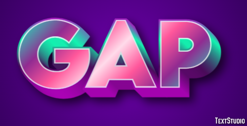 GAP Effet de Texte