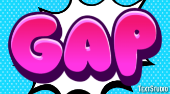GAP Efecto de texto