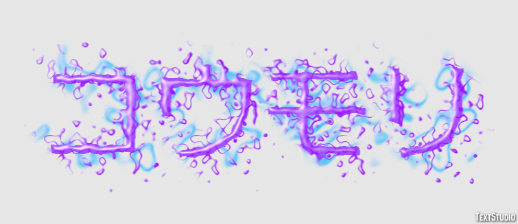 コウモリ Texteffekt