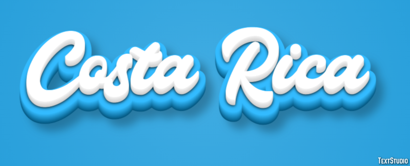 Costa Rica Efecto de Texto