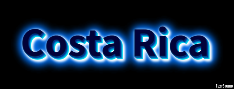Costa Rica Effetto testo