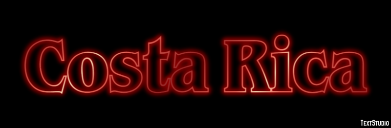 Costa Rica Efecto de Texto