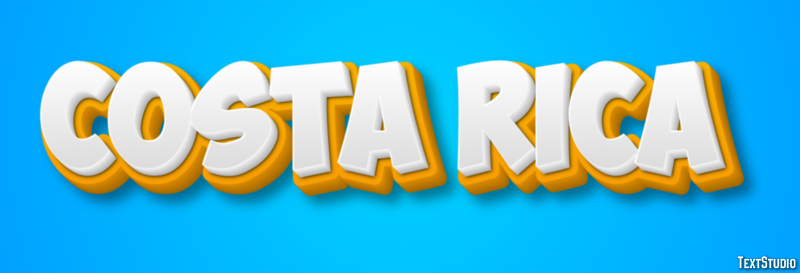 Costa Rica Efecto de Texto