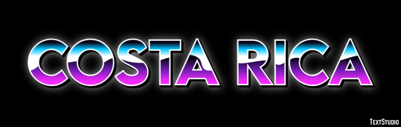 Costa Rica Efecto de Texto