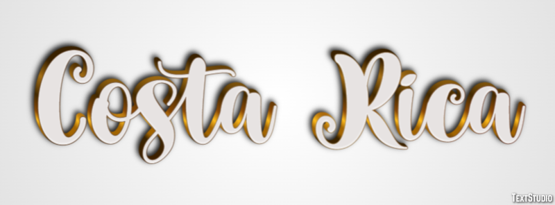 Costa Rica Text Effect