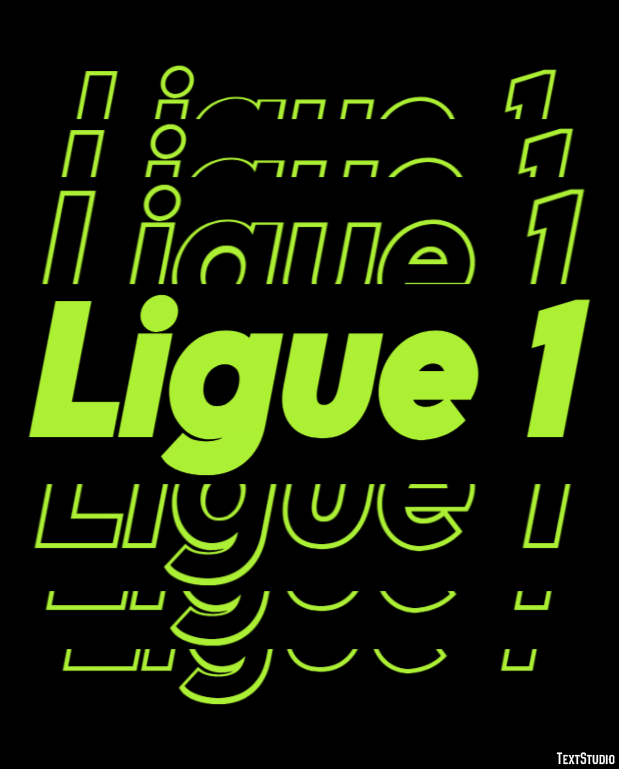 Ligue 1 Efeito de texto