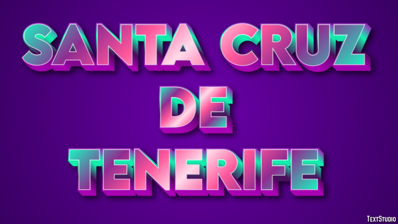 Santa Cruz de Tenerife Effetto testo