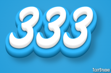 333 Text Effect