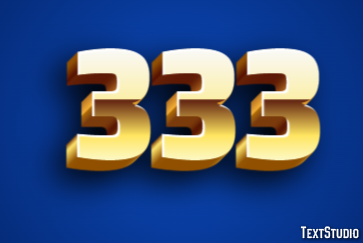 333 Text Effect