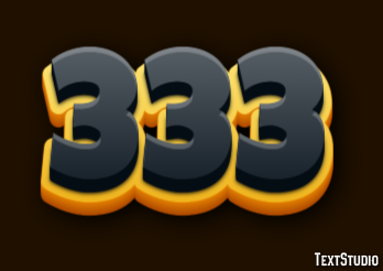 333 Text Effect