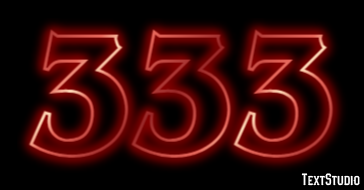 333 Text Effect