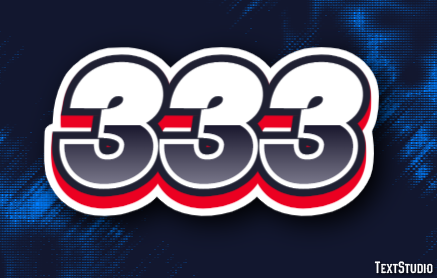 333 Text Effect