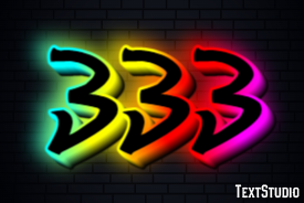 333 Text Effect