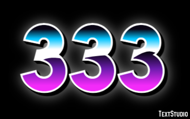 333 Text Effect