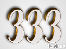 333 Text Effect