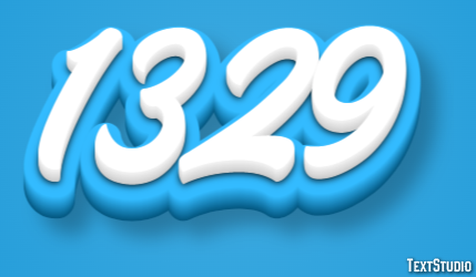 1329 Эффект текста