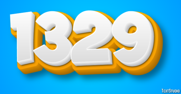 1329 Эффект текста