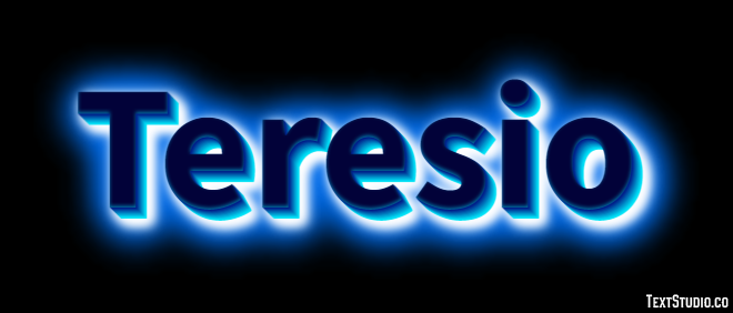 Teresio Effetto testo