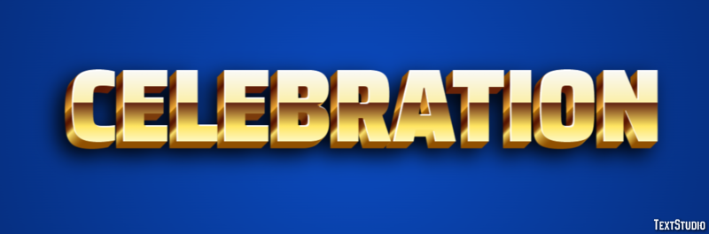 Celebration テキスト効果