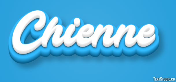 Chienne Effet de texte