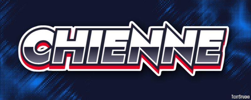 Chienne Effet de texte