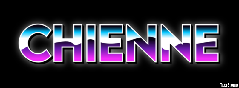 Chienne Effet de texte