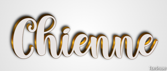 Chienne Эффект текста