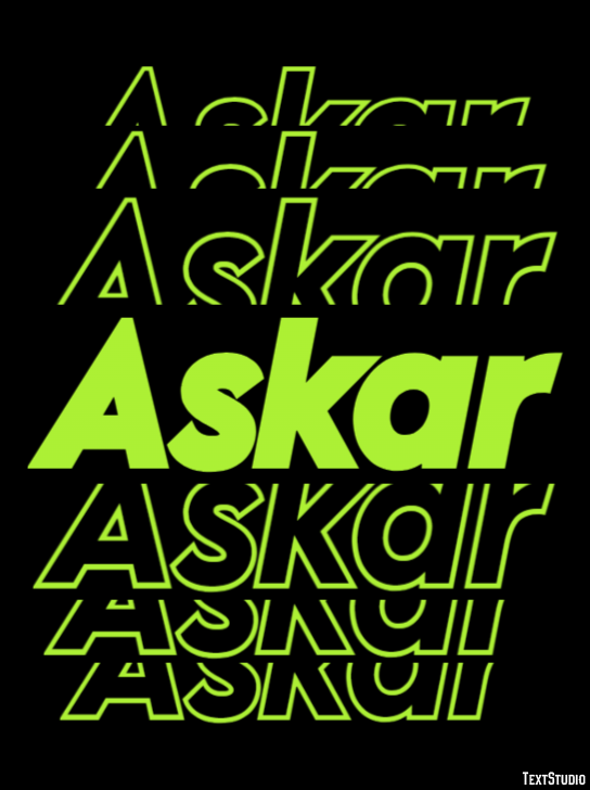 Askar Texteffekt