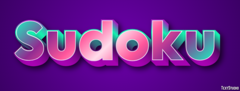 Sudoku Efeito de texto