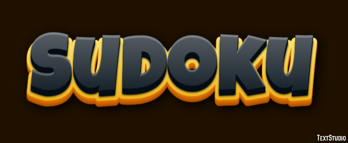 Sudoku Efeito de texto