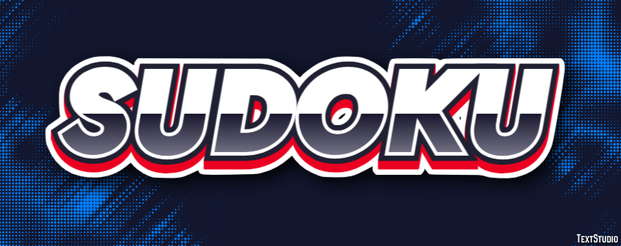 Sudoku Efeito de texto