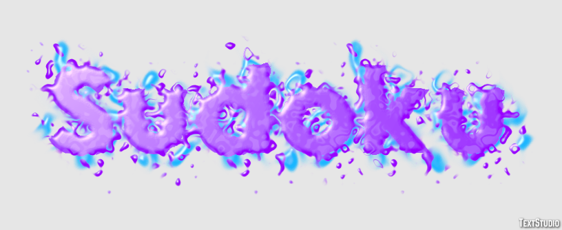 Sudoku Efeito de texto