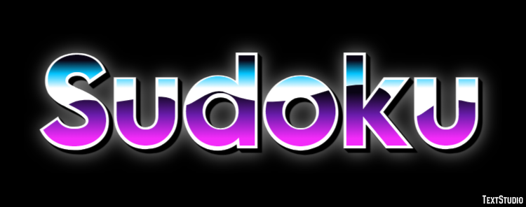Sudoku Efecto de Texto