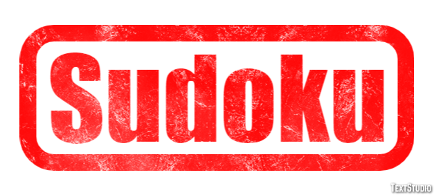Sudoku Efeito do texto