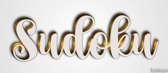 Sudoku Efeito do texto