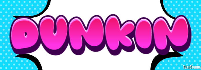 Dunkin Tekst effect