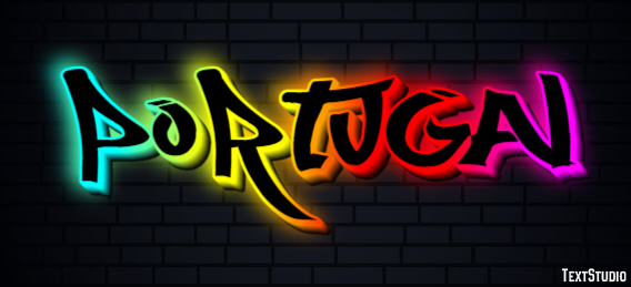 Portugal Text Effect